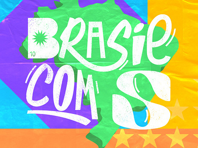 Brasil, com s! brazil design graphic design illustration poster design typography vector