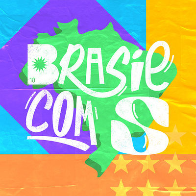 Brasil, com s! brazil design graphic design illustration poster design typography vector