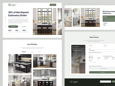 Cabinetry Company Landing Page Design branding cabinetry color palette creative agency digital art dribbble showcase figma graphic design interaction design minimalism modern design nordic product design typography ui uiux user experience visual design web design