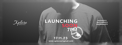 Facebook banner for Xplore Original. advertisement banner branding clothing clothing brand dark theme design facebook graphic design launching photoshop themed