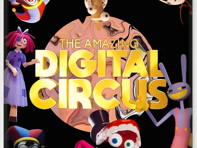 The amazing digital circus album cover album cover art branding cute design graphic design logo the amazing digital circus