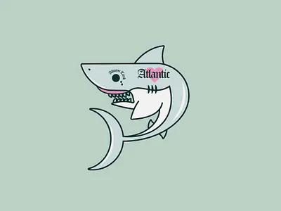 Tattoo Shark Illustration flash illustration shark tattoo vector