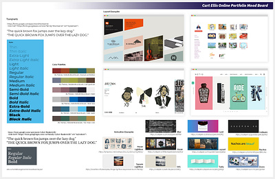 Moodboard :: Online Portfolio Sketch graphic design moodboard photoshop portfolio