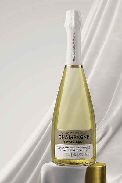 Champagne Mockup alcohol branding champagne champagne bottle design freemockup glass label mock up mockup packaging rose wine soda whiskey wine winery