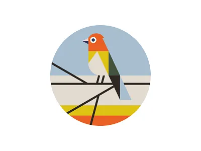 Garden Birds 14 bird colorful illustration simple vibrant