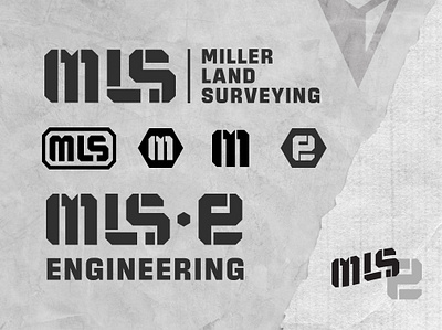Miller Land Surveying branding graphic design logo rebrand