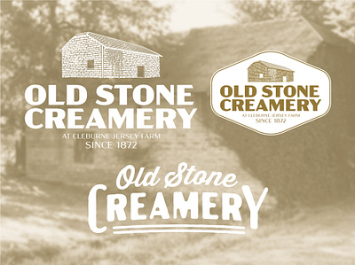 Old Stone Creamery branding graphic design logo rebrand