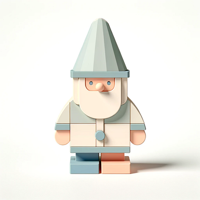 Gnome for Christmas 3d animation graphic design ui