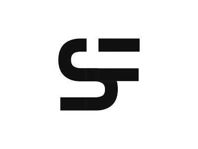 SF Logo design brand identity branding creative f identity lettermark logo logos minimal modern monogram negative space s sf sf logo simple