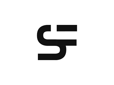 SF Logo design brand identity branding creative f identity lettermark logo logos minimal modern monogram negative space s sf sf logo simple