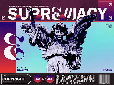 SUPREMACY album artwork cover design graphic design illustration logo modern music ui