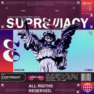 SUPREMACY album artwork cover design graphic design illustration logo modern music ui