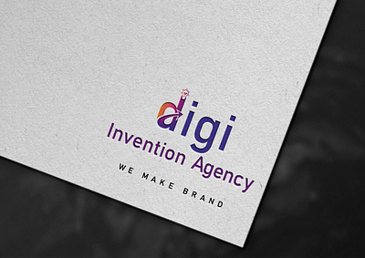 Digi Invention Agency Logo graphic design illustration logo design