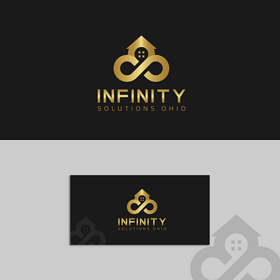 Home Infinity Concept Logo app design branding consulting design furniture graphic design house services icon illustration infinity house infinity logo logo logo bussines logo company logo maker services solutions tech logo vector work