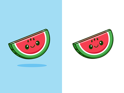 Watermelon Smile🍉😊 cute dessert expression face food fresh fruit healthy icon illustration juicy logo red slice smile summer sweet tasty vitamin watermelon