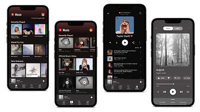 Redesign Youtube Music app design mobile app music app ui ux youtube youtube music