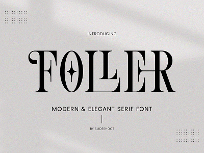 Foller Serif Font design display fashion ligature lowercase serif typeface typography uppercase wedding