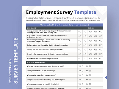 Employment Survey Free Google Docs Template analysis audit check design docs document free google docs templates free template free template google docs google google docs inquiry inspection print printing review survey surveys template templates