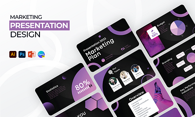 Marketing Pitch deck design business presentation canva presentation design graphic design pitch deck powerpoint powerpoint presentation presentation design ui