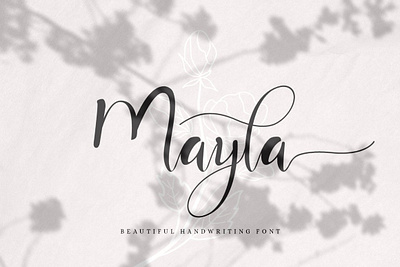 Free Beautiful Handwriting Script - Mayla Font free font invitation font