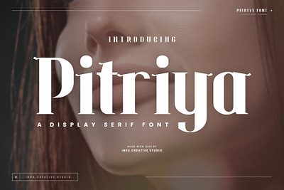 Pitriya – A Display Serif Typeface simple font