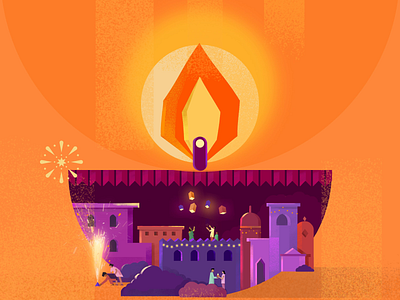 Obvious | Diwali Social Media Post deepawali digital illustration diwali graphic design illustration motion graphics ui