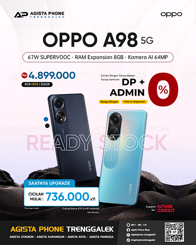 OPPO A98 5G Promo Credit IG Feed brand graphic design