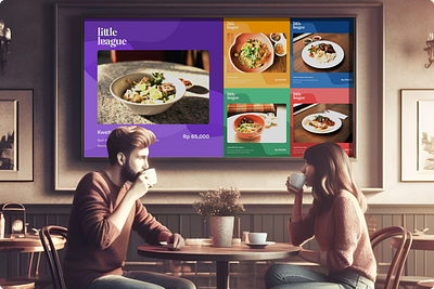 Menu Design Placement for Coffee Shop artificial intelegent branding coffe shop collage colorfull concept art food graphic design illustration instagram feeds menu menu design mockup poster design