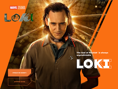 Loki website landing page -UI design animation branding design illustration logo typography ui ux