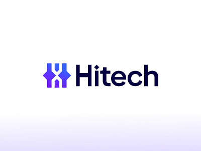 Hitech Logo Design alphabet branding design display geometric gradients h letter h letterform logo logo designer software logo startup logo tech tech company tech h logo techniques technology uppercase