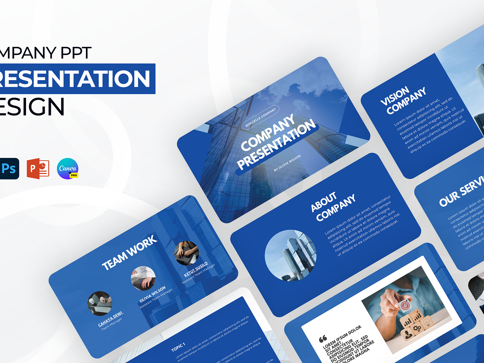 Company ppt Presentation Design by Fatema Akhter koli on Dribbble