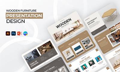 Wooden Furniture Presentation business presentation canva presentation design graphic design pitch deck powerpoint powerpoint presentation presentation design