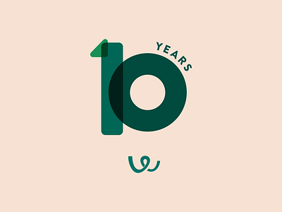 10 years anniversary branding 10 animation anniversary brand design branding celebration concept geometry logo logo design motion design shapes years