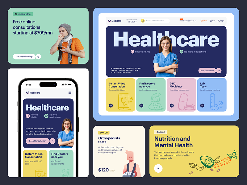 Healthcare - Website Design ai healthcare clinic clinic website doctor health health care website design health website healthcare healthcare ui healthcare website hospital website hostpital landing page medical website medical website design medicare website design online healthcare online medical services web design website