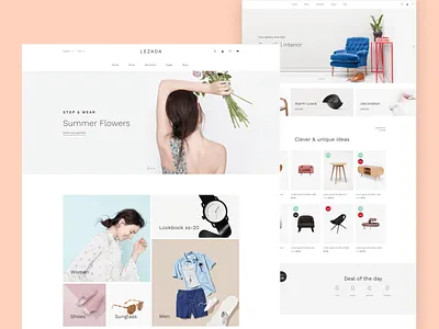 React Next JS Multipurpose eCommerce Template - Lezada reactjs template