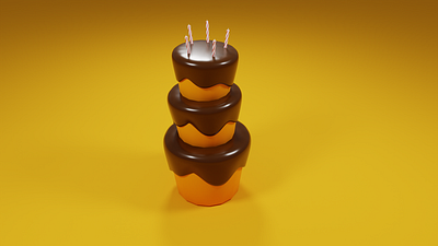 cake 3d 3d blender