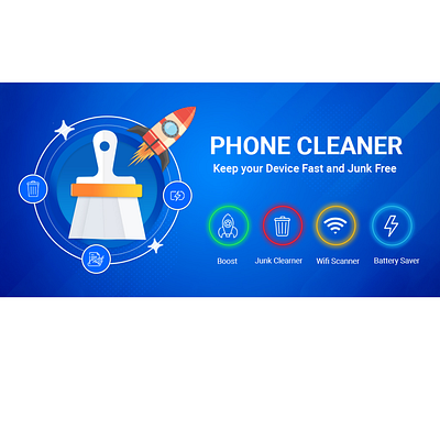 Phone cleaner app ui design app design creatives figma graphic design illustration phone cleaner screenshots ui uiux
