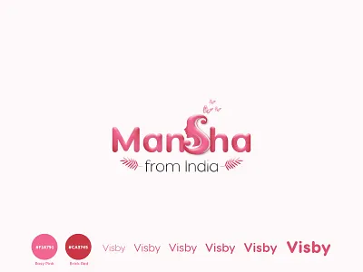 Mansha from India branding logo