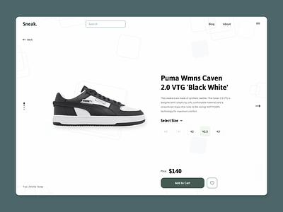 sneaker store - Sneak. design details ecommers fashion footwear kicks nike online shop puma running shoes sneakers store ui ux web web design