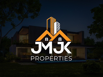 JMJK Properties Logo Design | Real Estate Logo Design | Logo abstract branding design graphic design icon illustration logo logo design minimal typography