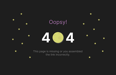 404 Page Design graphic design ui ux web design