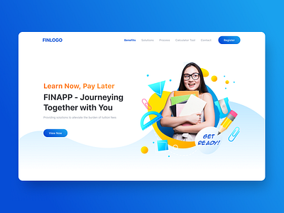 Learning Landing Page Project business company design figma landing page learning payment program ui uxui website