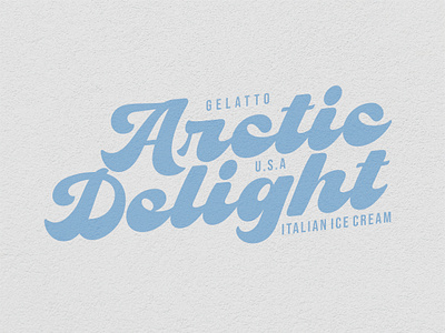 Arctic Delight | Logotype Design branding food gelatto graphic design icecream illustration italian logo logotype typeface