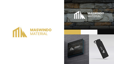 Maswindo Material branding graphic design logo