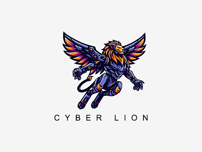 Cyber Lion Logo cyber lion logo cyber logo lion lion logo lion vector logo lions lions logo