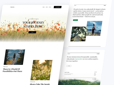 Travel Website agency design landing page minimal popular shot travel ui uidesign website