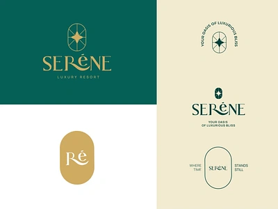 SERENE - Luxury Resort brand brand design branding design hotel icon iconography logo logo animation logo design logo motion luxury motion graphics resort travel vacation