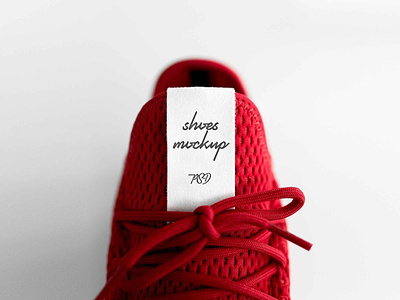 Shoes Label Mockup branding free mockup freebie label mockup mockup mockup design shoes shoes label shoes mockup
