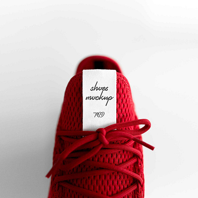 Shoes Label Mockup branding free mockup freebie label mockup mockup mockup design shoes shoes label shoes mockup