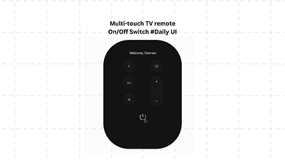 On/Off Switch (Apple TV Remote) daily ui design ui ux